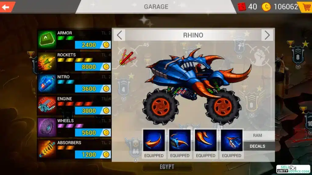 Mad Truck Challenge 4x4 Racing SellUnitySourceCode screenshot 4