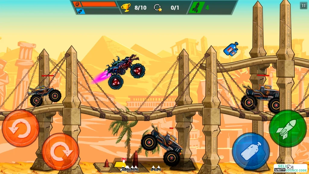 Mad Truck Challenge 4x4 Racing SellUnitySourceCode screenshot 5