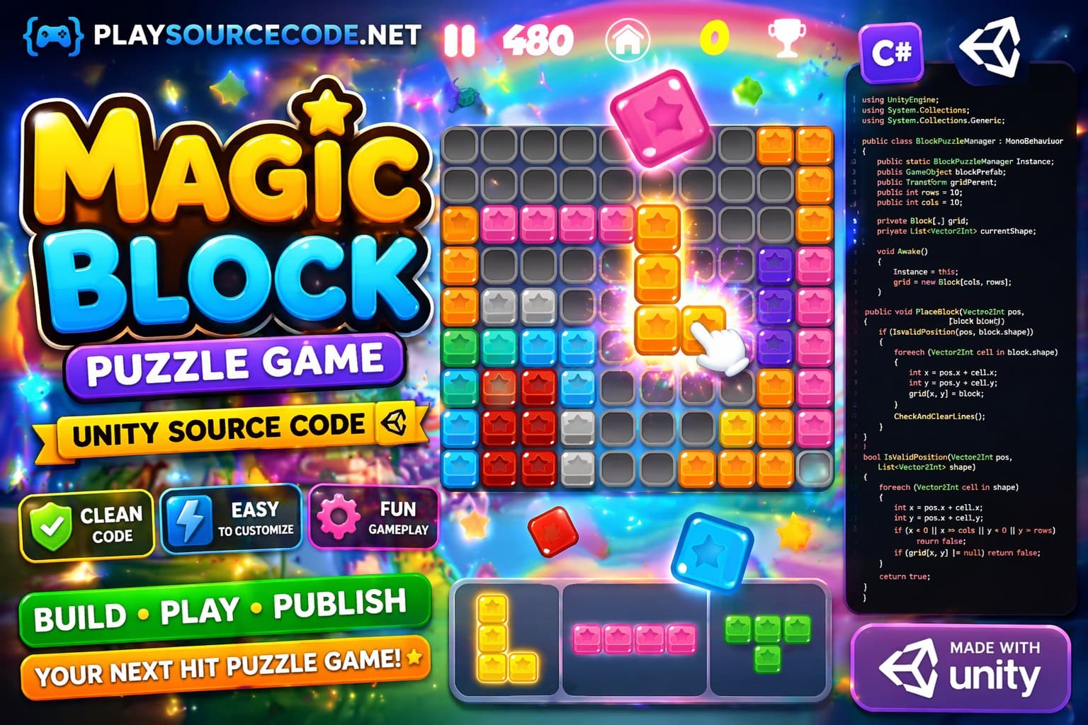 Magic Block Puzzle