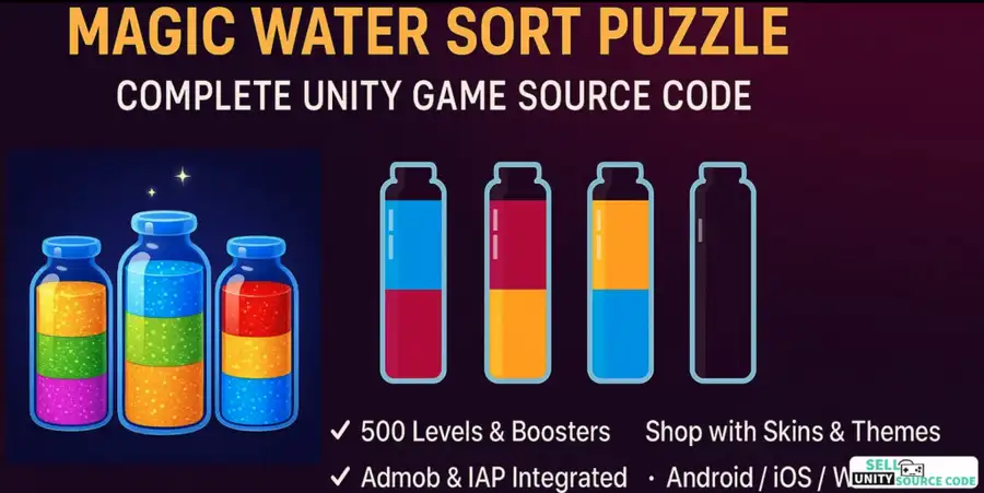 Magic Water Sort Puzzle – Sell Unity Source Code