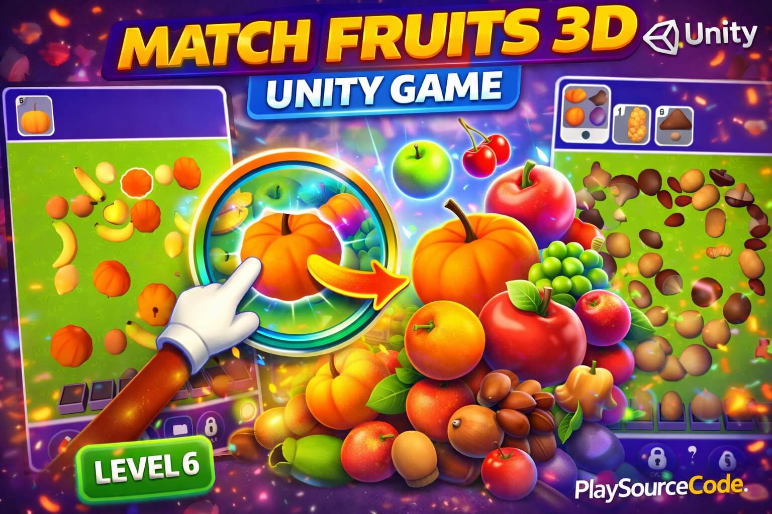 Match Fruits Unity Game