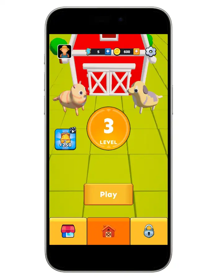 Match Story: Animals – Unity Match 3D Puzzle Game Source Code (AdMob + IAP) screenshot 4