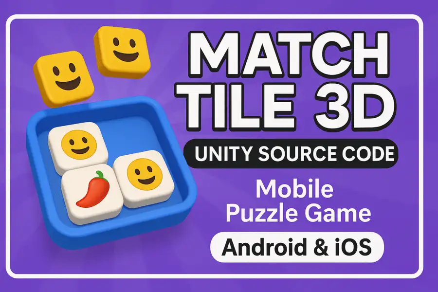 Match Tile Drop 3D – Unity Source Code (Mobile Puzzle Game)