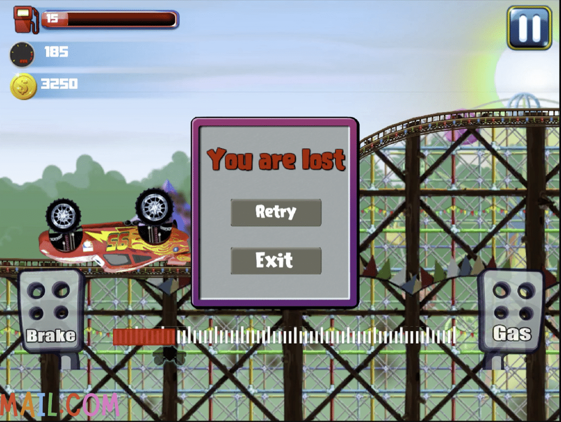 Mc Queen Hill Climb Unity Sourcecode screenshot 2