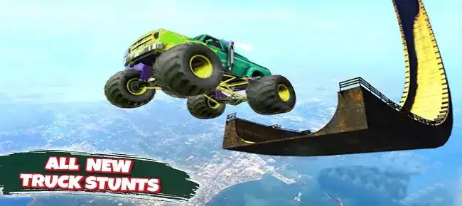 Mega Ramp Monster Truck Impossible Stunt SellUnitySourceCode screenshot 2