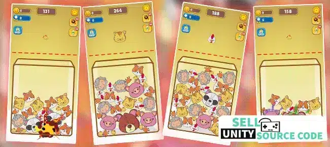 Merge Animals Puzzle SellUnitySourceCode