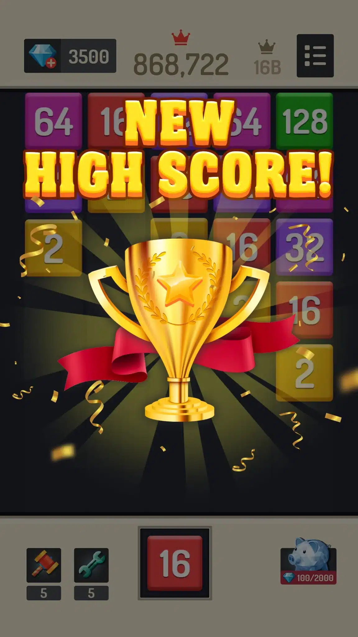 Merge Block - 2048 Puzzle Unity Project screenshot 5