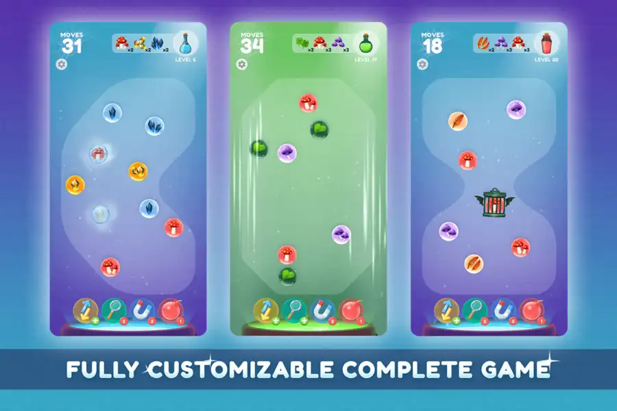 Merge Bubbles: Color Pop Unity Template SellUnitySourceCode.com screenshot 2