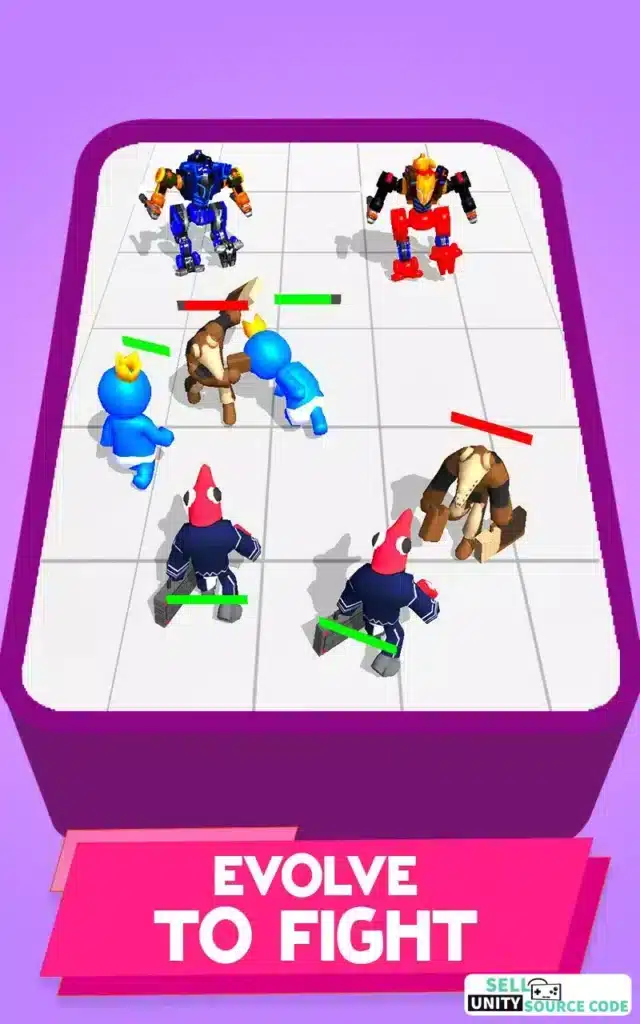 Merge Rainbow 3D Monster fight SellUnitySourceCode screenshot 2
