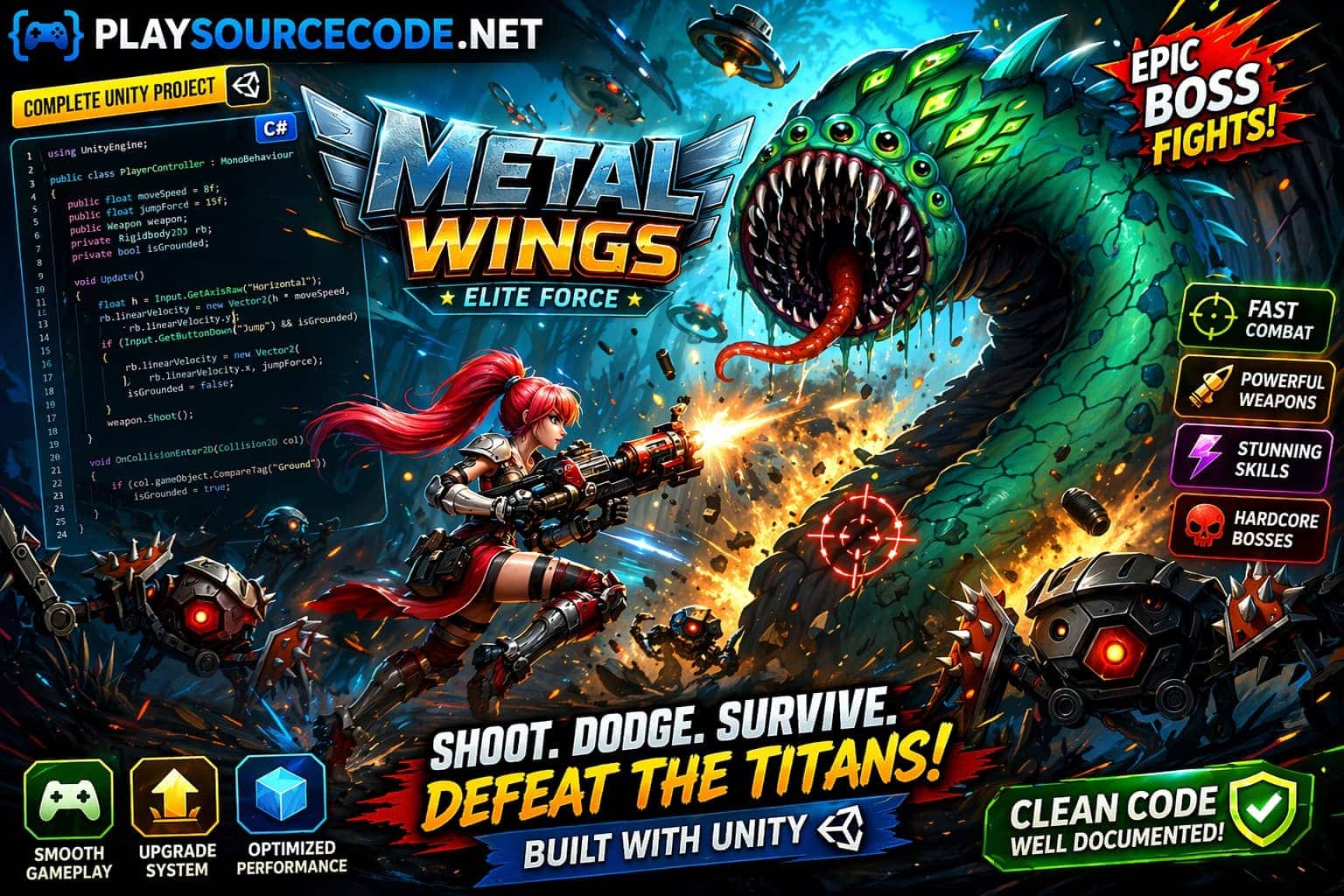 Metal Wings Elite Force Unity Complete Project