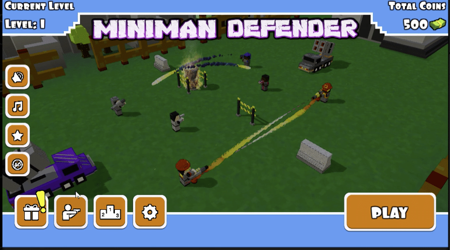 Miniman Defender Unity Sourecode Playsourcecode screenshot 3