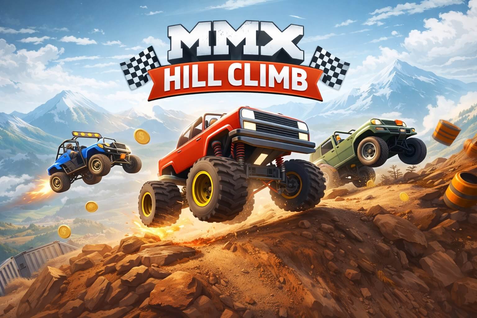 MMX Climb Hill Racing Unity Template – Complete Game Project