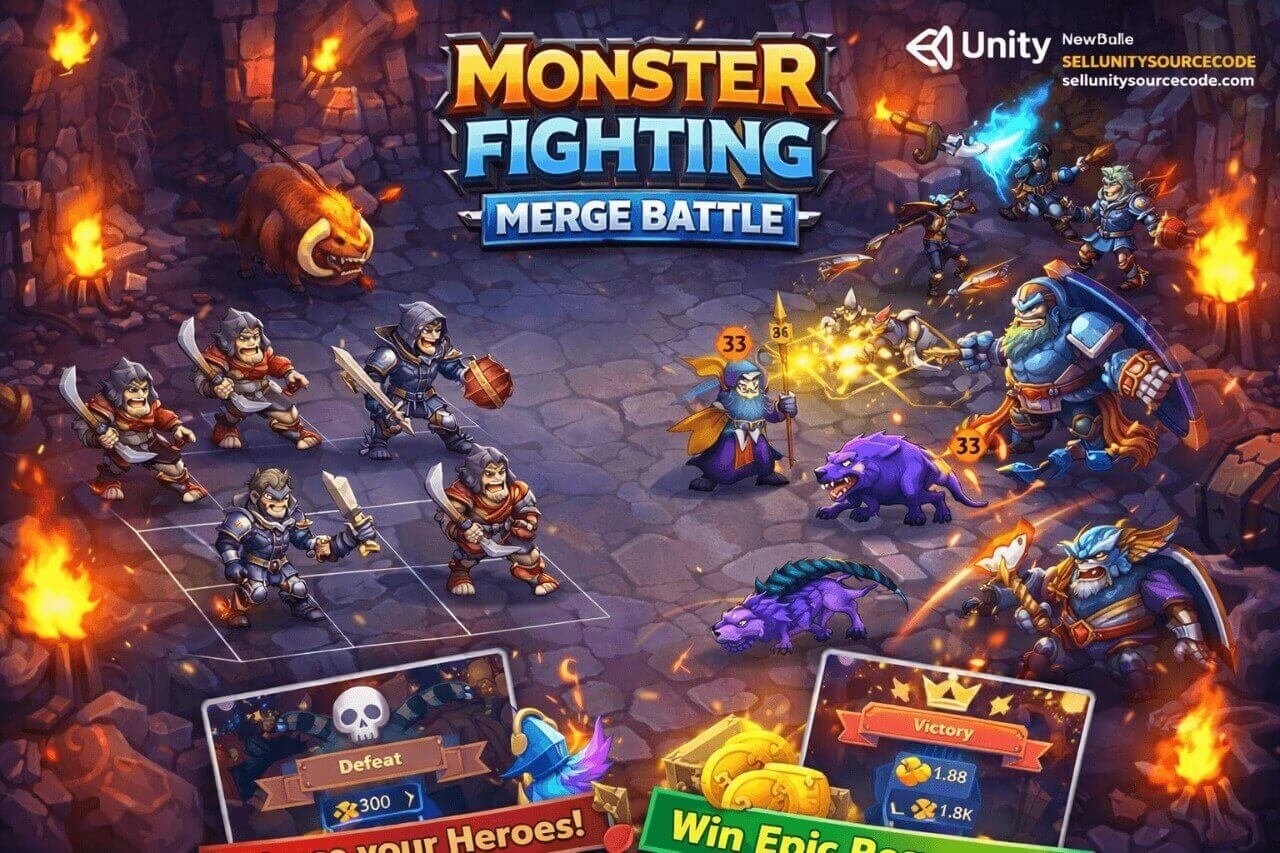Monster Fighting: Merge Battle – Casual Merge Action Game
