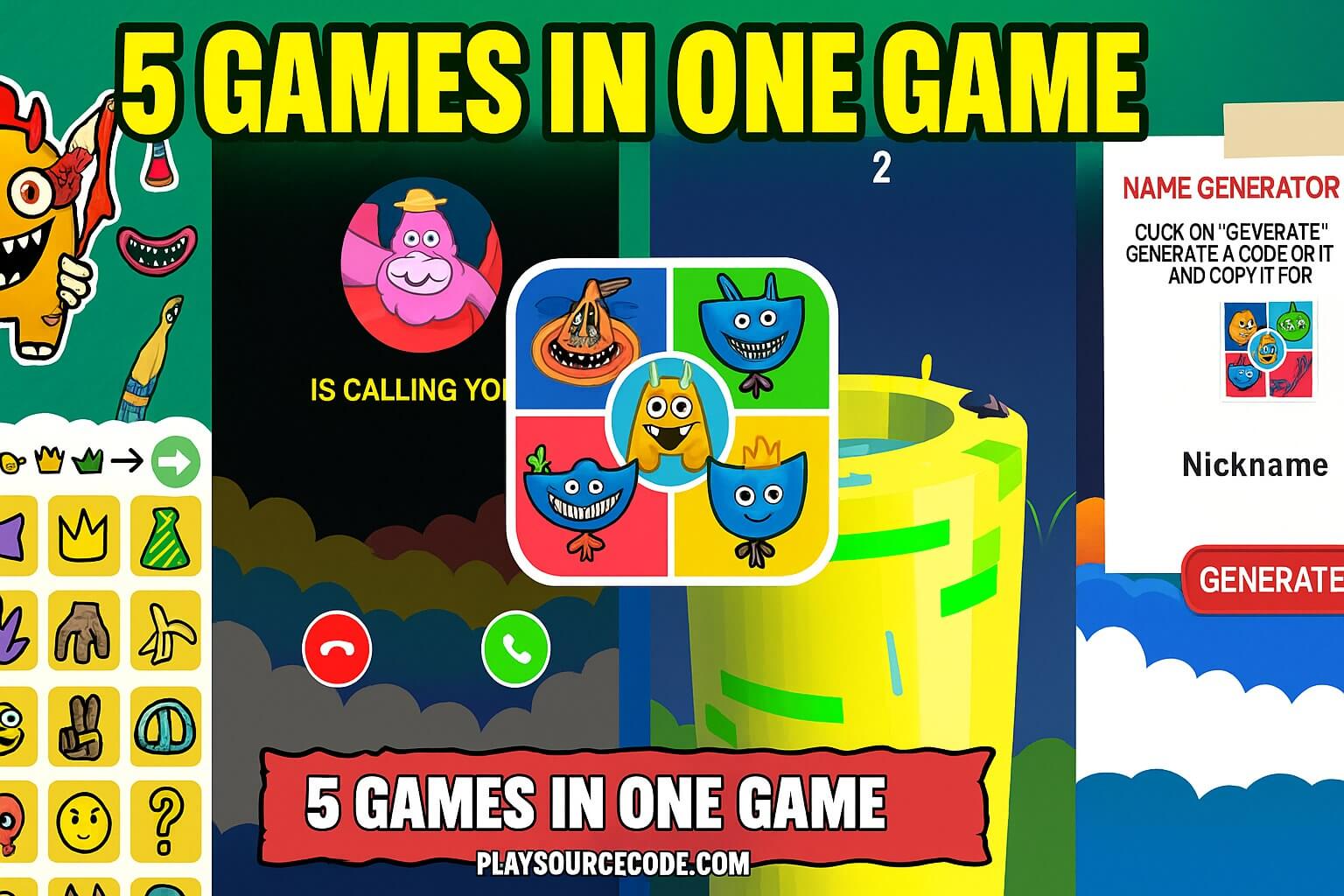 Monster Makeover + 4 More in One Game Unity Code