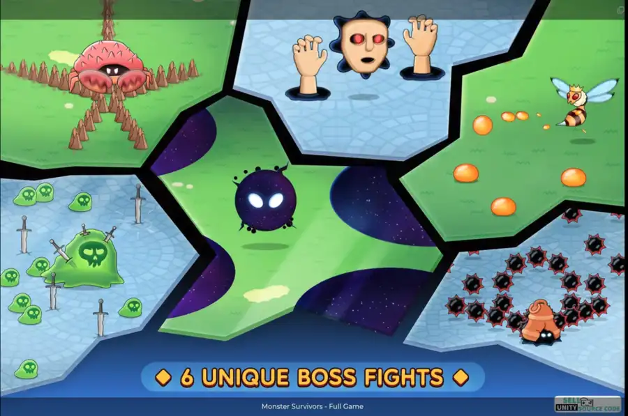 Monster Survivors - Full Game SellUnitySourceCode