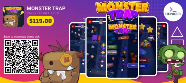 Monster Trap | Halloween special SellUnitySourceCode