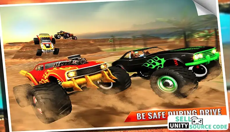 Monster Truck 4×4 Desert Rampage – 2025 Complete Unity Projects – SellUnitySourceCode.com screenshot 2