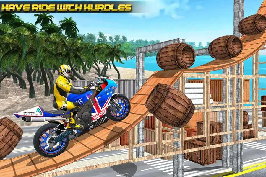 Motorcycle Stunt Trick: Motorcycle Stunt Games SellUnitySourceCode screenshot 2