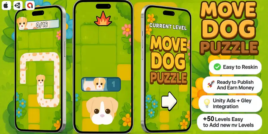 Move Dog Puzzle – Puzzle Mobile Game