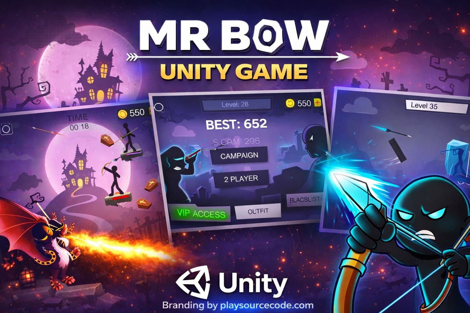 Mr Bow Stickman Unity Project