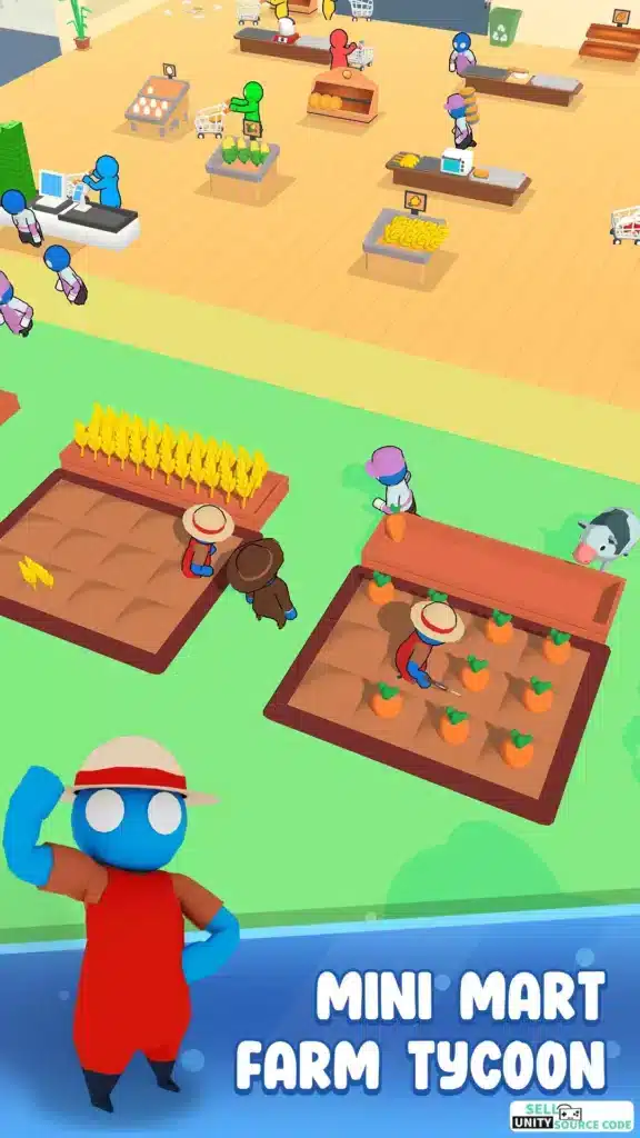 🏪 My Mini Mart – Idle Farm Tycoon | SellUnitySourceCode.com screenshot 5
