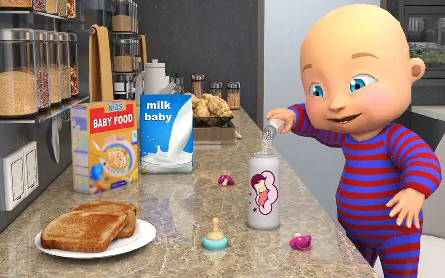 🍼 Naughty Twin Baby Simulator 3D – Funny Prank Game | SellUnitySourceCode screenshot 3