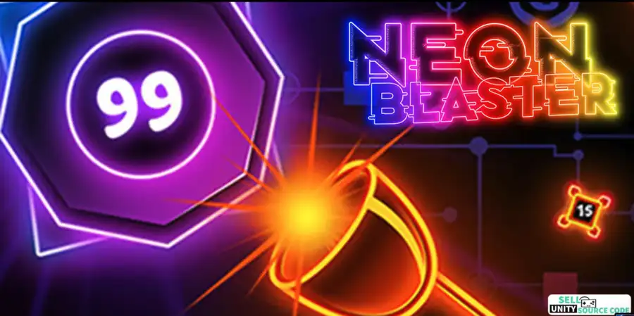 Neon Blaster - Complete game template for Unity3D SellUnitySourceCode