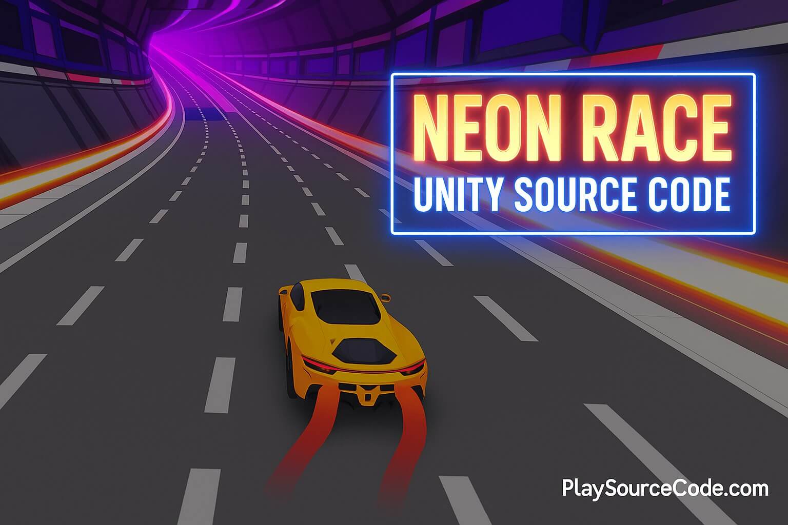 Neon Racer - Exclusive Unity Game Template