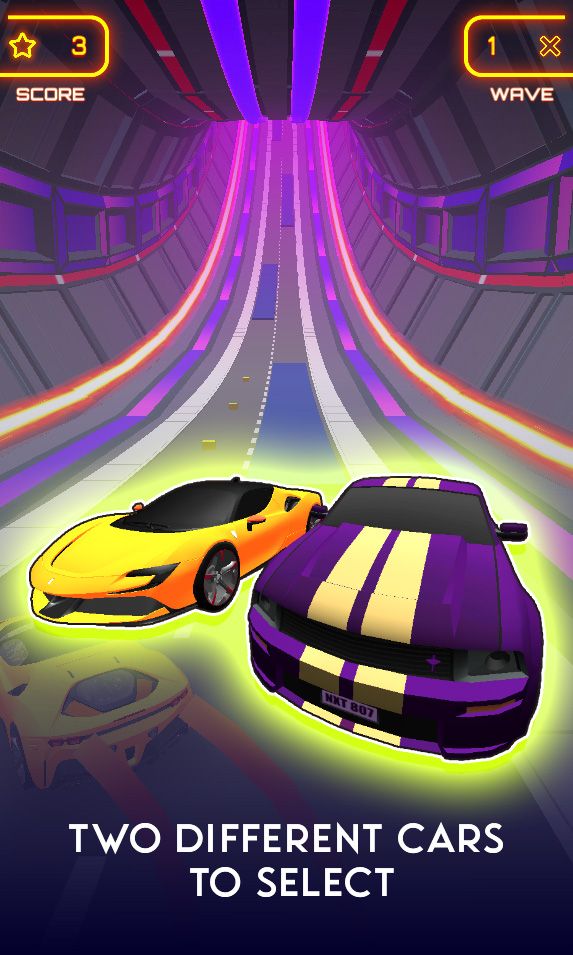 Neon Racer - Exclusive Unity Game Template screenshot 3