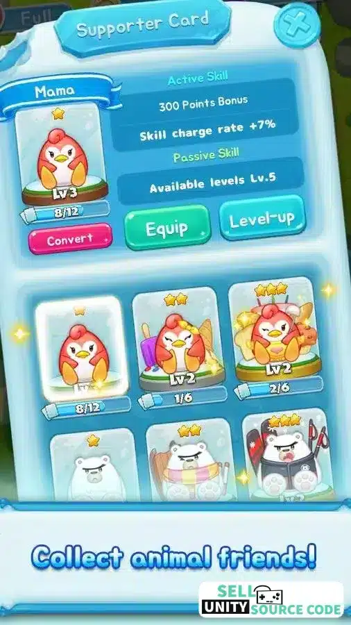  New Air Penguin Puzzle – Slide and Match Puzzle Game – SellUnitySourceCode.com screenshot 3