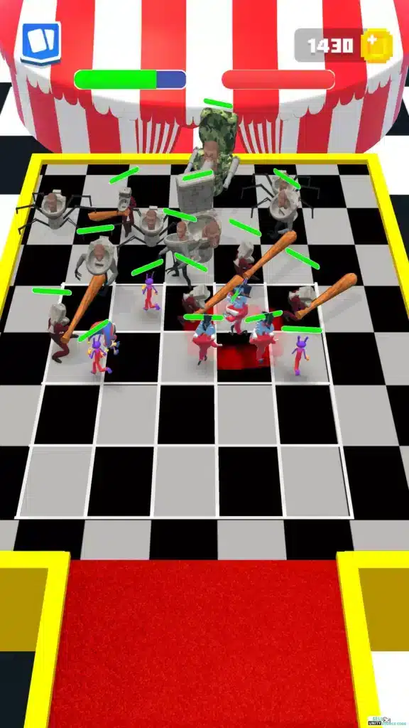 New Amazing Digital Circus Merge Battle – Skibidi Squad Fight – SellUnitySourceCode.com screenshot 4