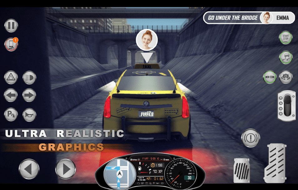 New Amazing Taxi Simulator V2 2019 – Real City Cab Driving Game – SellUnitySourceCode.com Demo  screenshot 3
