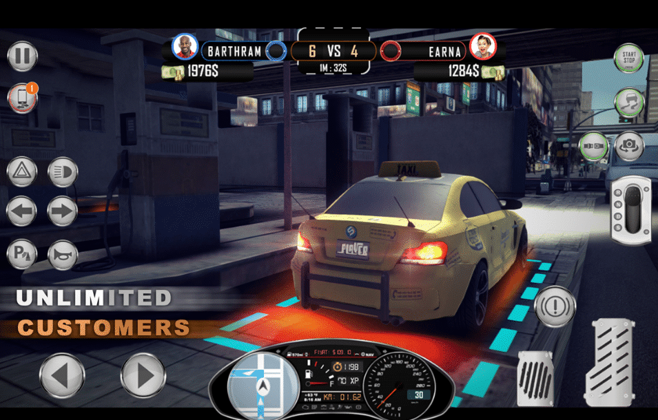 New Amazing Taxi Simulator V2 2019 – Real City Cab Driving Game – SellUnitySourceCode.com Demo  screenshot 4