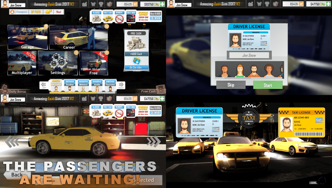New Amazing Taxi Simulator V2 2019 – Real City Cab Driving Game – SellUnitySourceCode.com Demo  screenshot 5