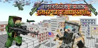 New American Block Sniper Survival – 3D FPS Shooting Game – SellUnitySourceCode.com