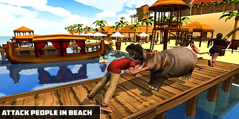 New Angry Hippo Attack Simulator – Wild Animal City Rampage – SellUnitySourceCode.com