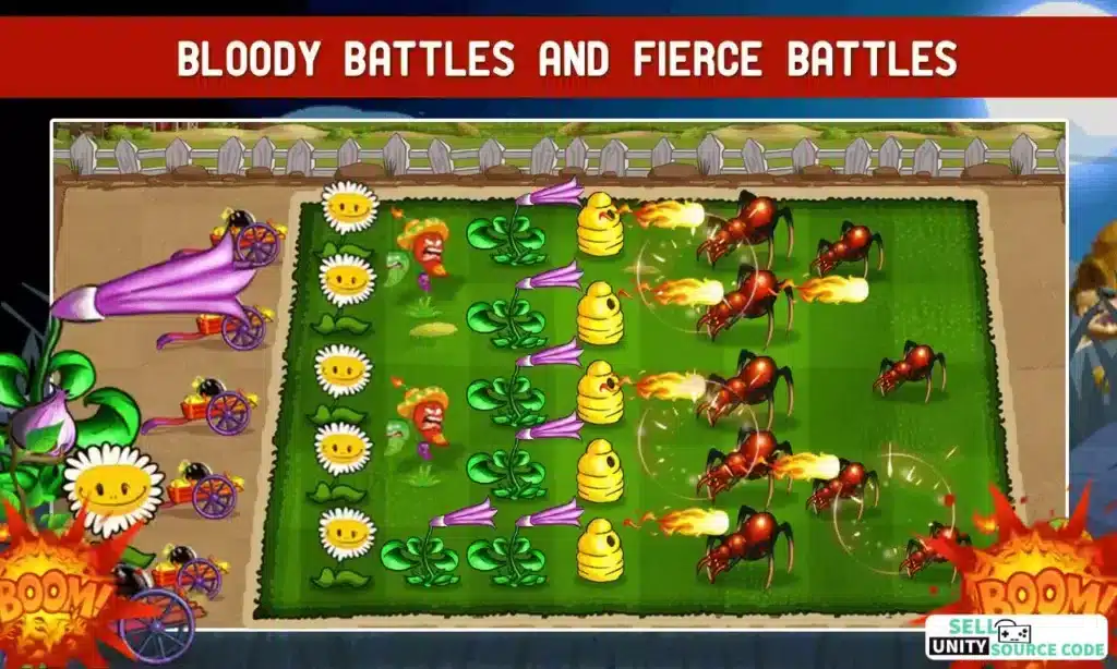 New Angry Plants Flower – Battle Garden Strategy Game – SellUnitySourceCode.com
