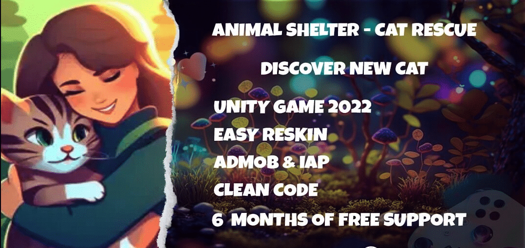 New Animal Shelter Simulator – Cat Rescue Unity Game – SellUnitySourceCode.com