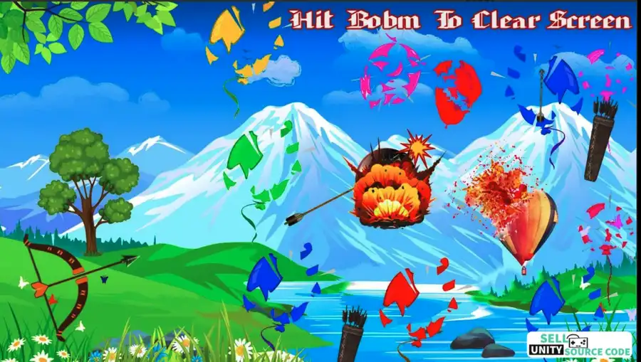  NEW Archery Master Balloons Shooter 3D – Arrow King Unity Game – SellUnitySourceCode.com screenshot 2