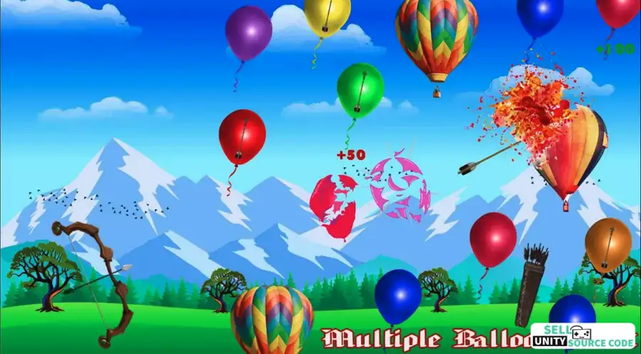  NEW Archery Master Balloons Shooter 3D – Arrow King Unity Game – SellUnitySourceCode.com screenshot 4