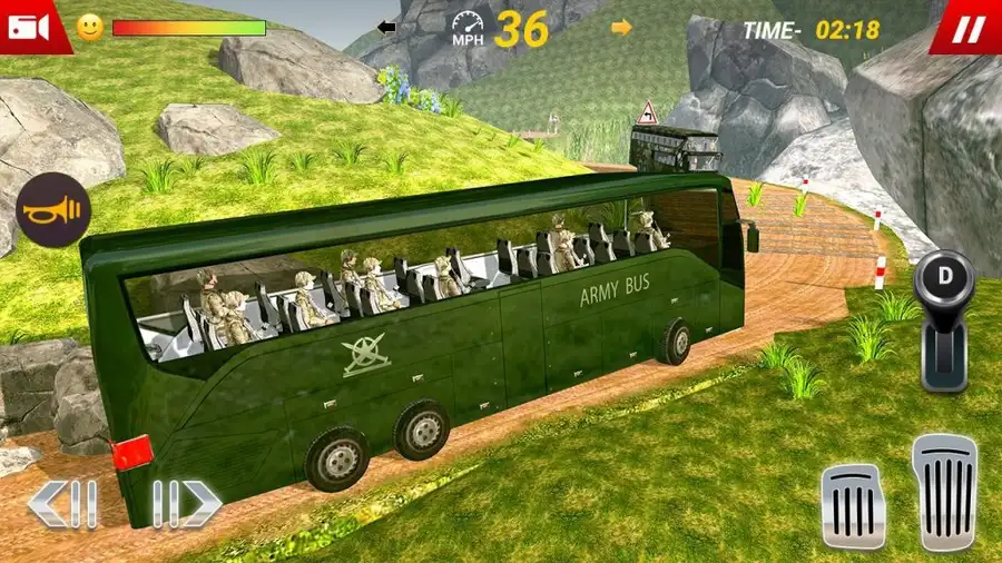  New Army Bus Transport Duty 2019 – Driving Simulator Unity Game – SellUnitySourceCode.com