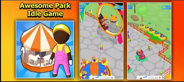 New Awesome Park Idle Game 3D – Theme Park Unity Template SellUnitySourceCode.com