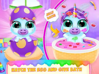  New Baby Unicorn Pet Care – Nursery & Dress Up Unity Game SellUnitySourceCode.com screenshot 4