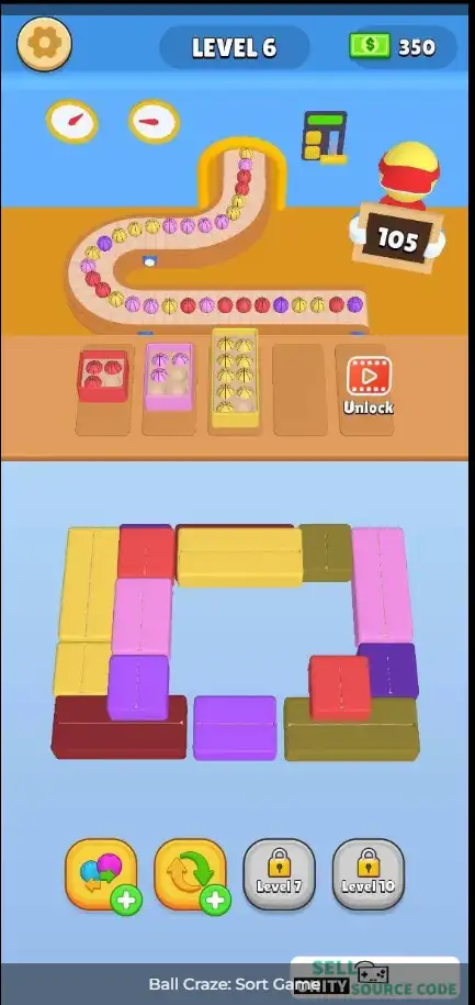  New Ball Craze – Color Sort Puzzle Unity Game SellUnitySourceCode.com screenshot 4