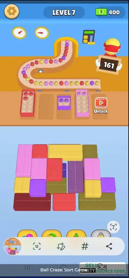  New Ball Craze – Color Sort Puzzle Unity Game SellUnitySourceCode.com screenshot 5