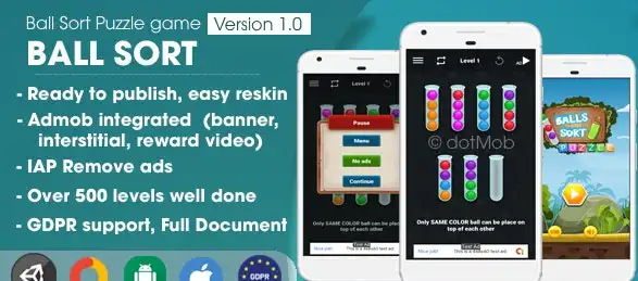 New Ball Sort Puzzle – Unity Complete Project - SellUnitySourceCode.com Video