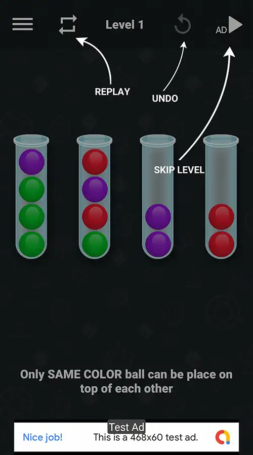 New Ball Sort Puzzle – Unity Complete Project - SellUnitySourceCode.com Video screenshot 4