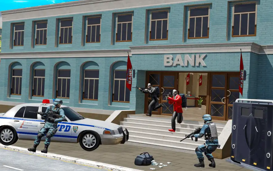 New Bank Robbery Hatch City Police Gangster Crime - SellUnitySourceCode.com screenshot 2