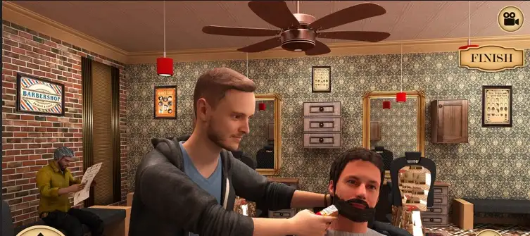 New Barber Shop Hair Cut Salon 3D SellUnitySourceCode.com screenshot 2