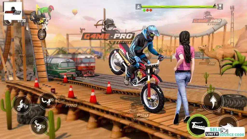 New Bike Stunt GAMEPRO STUDIO Best 2024 Unity Source Code SellUnitySourceCode.com screenshot 2